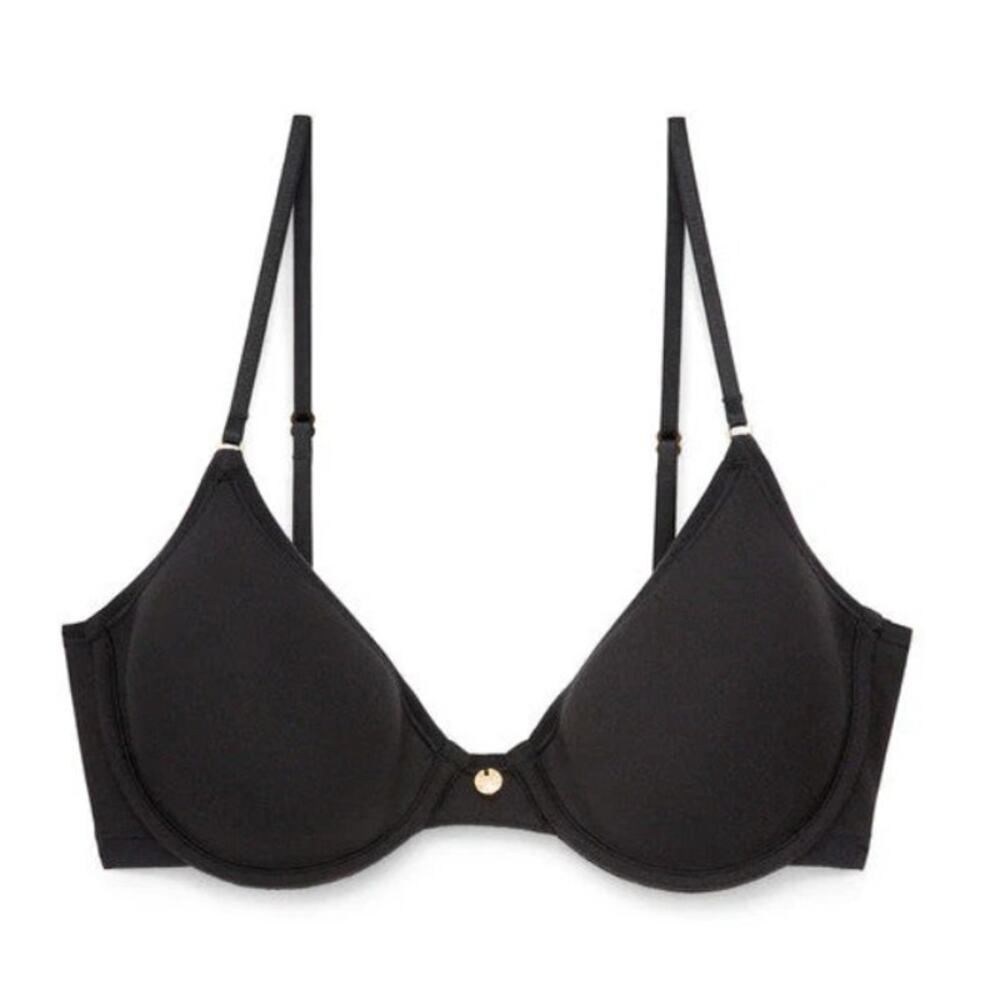 Natori Understated Contour Pad in Black Bra Size 32D Style #132025 NWOT $70